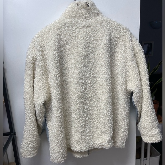 BLANKNYC Mixed Media Sherpa Faux-Fur Shell Jacket Oversized Fit Sz XS - Picture 12 of 16